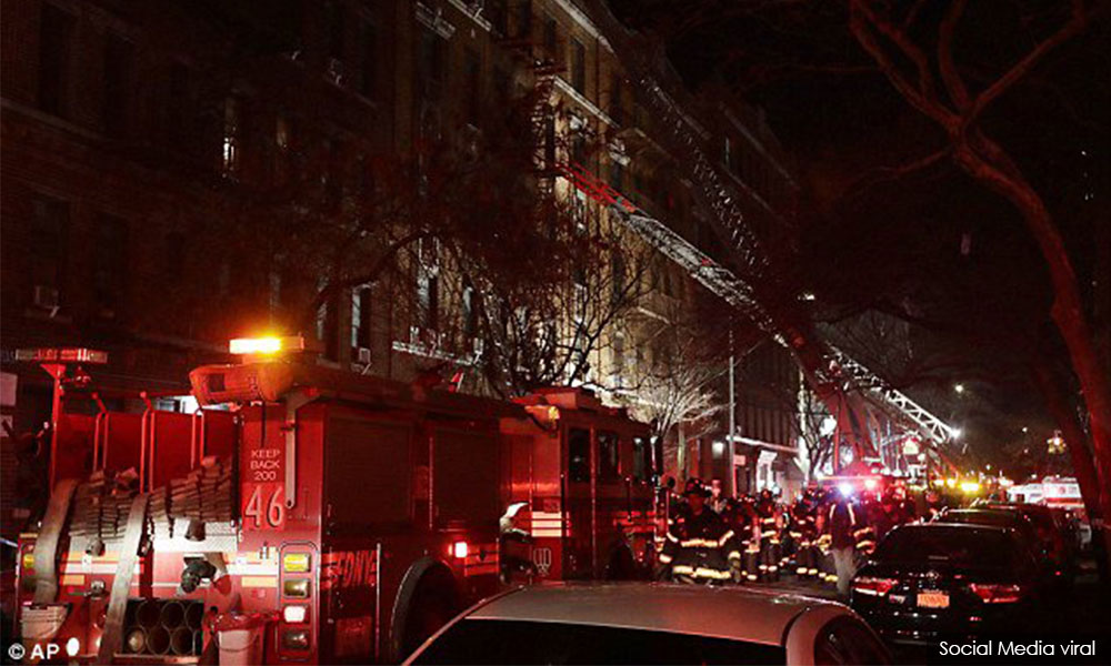 12 maut dalam kebakaran di bandaraya New York