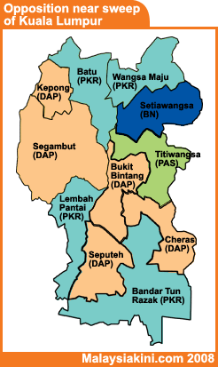 opposition sweep kuala lumpur kl federal 070408