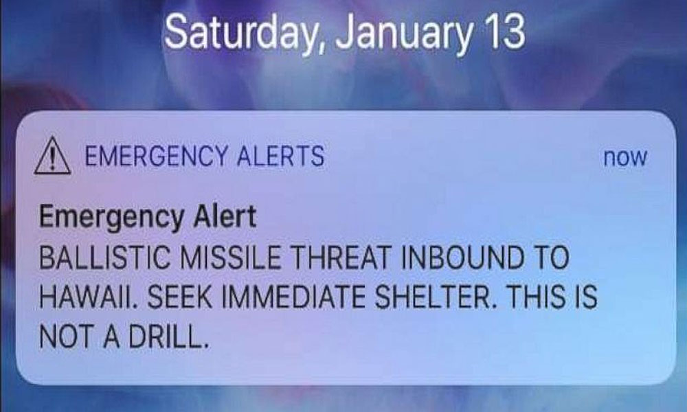 Ballistic Missile Warning Sent In Error By Hawaii Authorities 0614