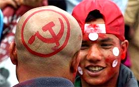 nepal election 170408 skull