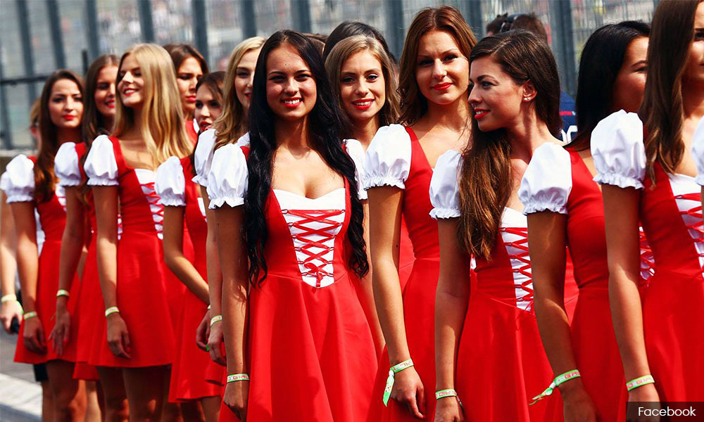 Kalau ikut selera bos F1 gadis litar patut ada