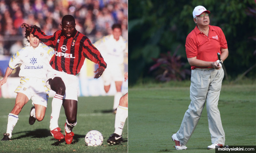 Antara presiden bola dan PM golf