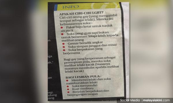 How to spot a gay' checklist is published by a leading newspaper in  Malaysia - NZ Herald