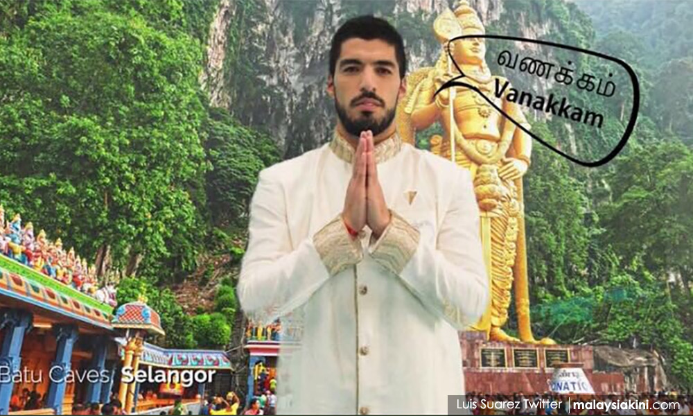 Suarez ucap 'Selamat Tahun Baru Cina' dengan 'vanakkam'