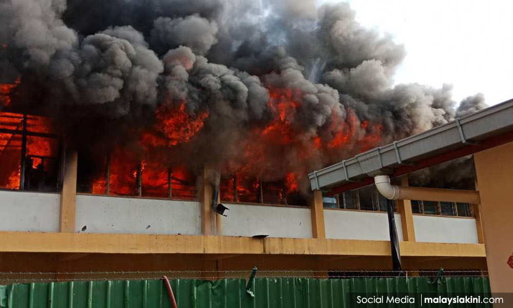 Asrama sekolah di Penampang terbakar