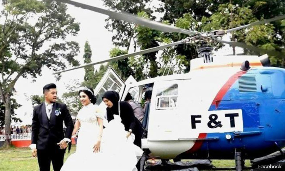 Polis udara ambil upah terbangkan pengantin baru