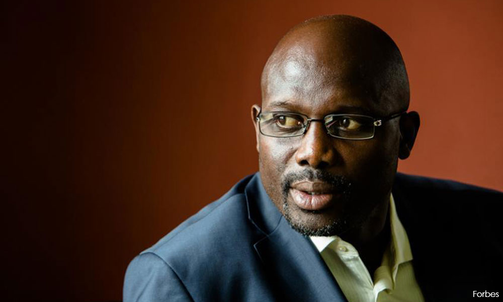 Weah tekad mahu 'jaringkan gol' lepas jadi presiden