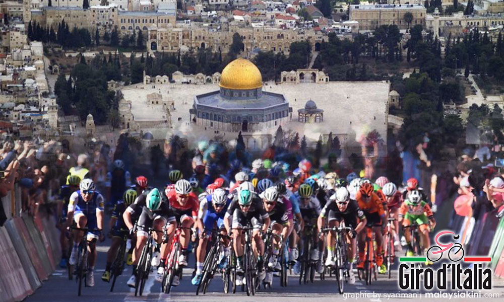 Acara Giro d'Italia di Baitulmuqaddis mesti dibantah