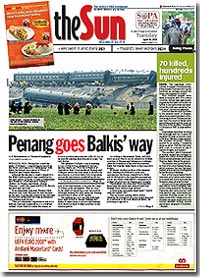 the sun penang balkis story 290408