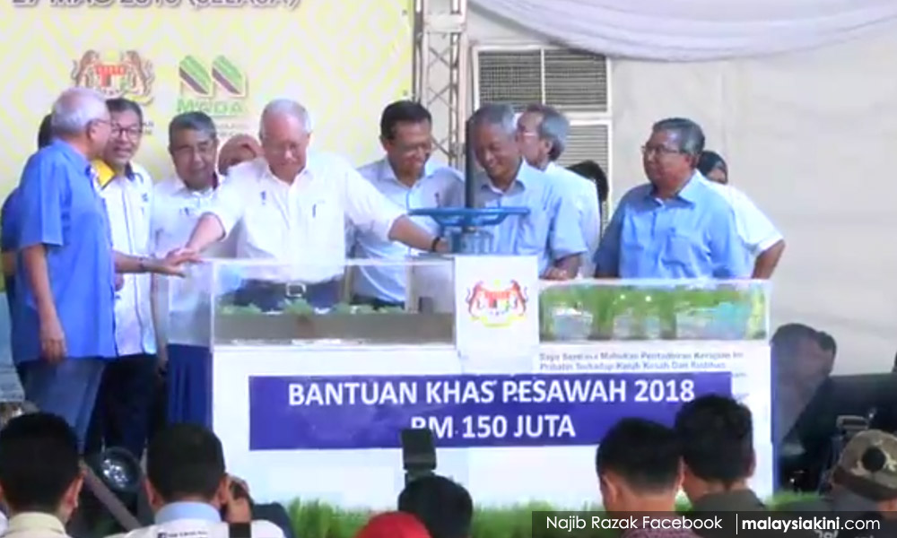 Najib umum insentif khas buat pesawah jika BN menang besar