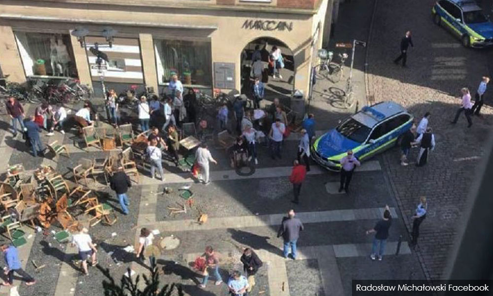 Man drives van into crowd in Germany, killing at least two plus himself