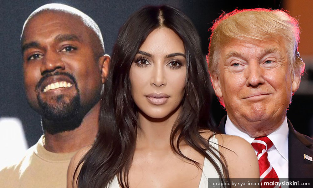 Kim Kardashian bela suami selepas dikeji kerana puji Trump