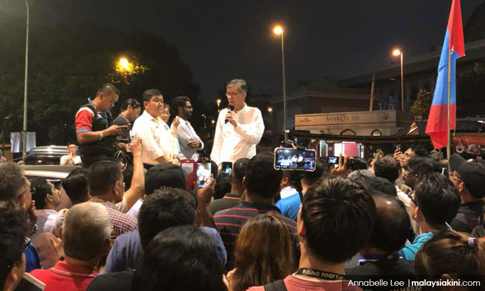 添强巴拉卡兰昨晚集会违法,警方将调查