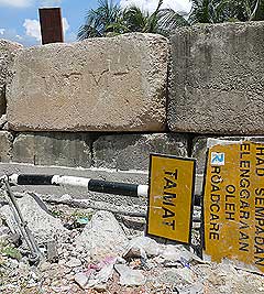 cheras mahkota road barricade opened 290508 05