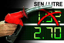 petrol price hike new price 040608