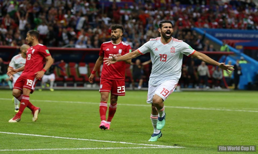 Costa's lucky goal lifts Spain past Iran