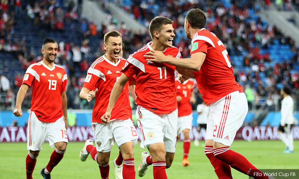 World Cup: Russia sinks Egypt, on brink of knockout stage