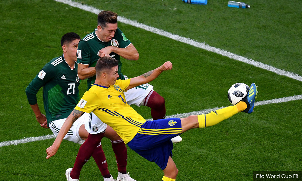 Swedes pummel Mexico but both advance over Germany