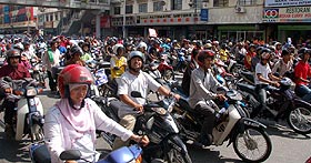 petrol price hike protest kg baru sogo 130608 motorcycle troop