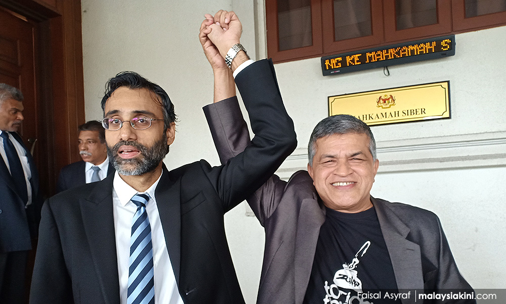 Tuduhan menghasut pada Zunar, Surendran ditarik balik