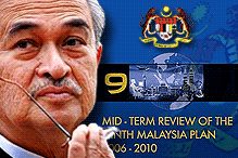 abdullah ahmad badawi and mid term review of the 9th malaysia plan 2006 to 2010