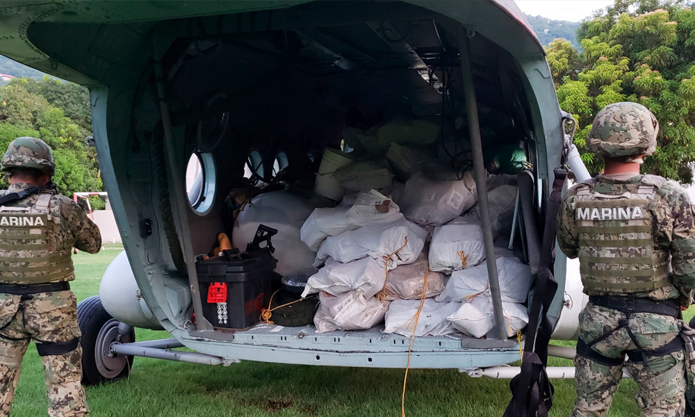 Mexico navy says finds 50 tons of meth in mountain lab