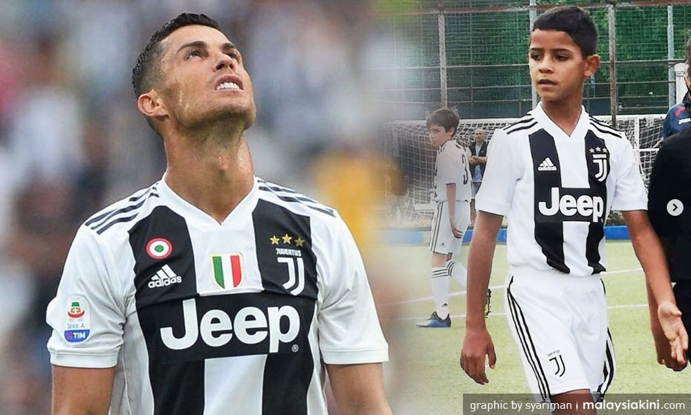 Ronaldo 'diaibkan' anak sendiri