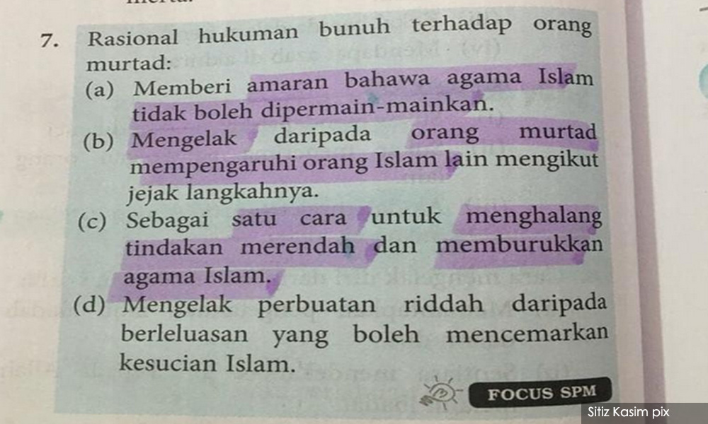 Siti Kasim persoal buku ulangkaji pengajian Islam