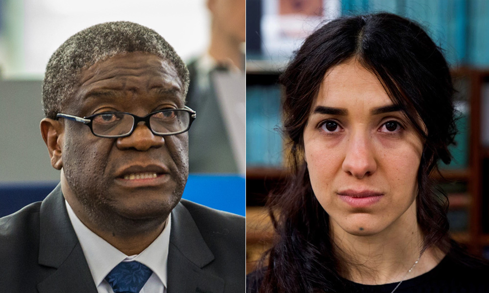 Congolese doctor, Yazidi activist win Nobel Prize for fighting wartime rape