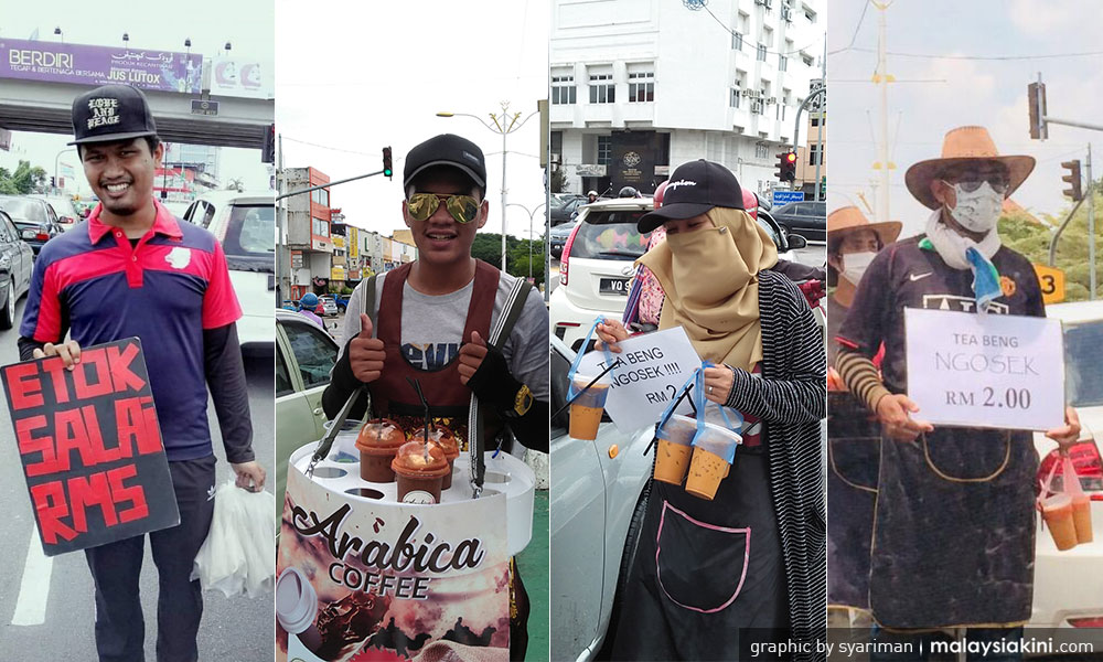 'Lampu isyarat merah, kami pun cari rezeki'