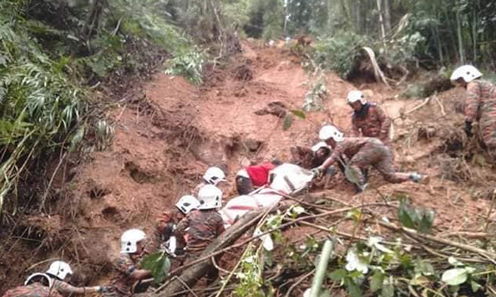 Three Myanmar workers buried alive in Cameron Highlands landslide