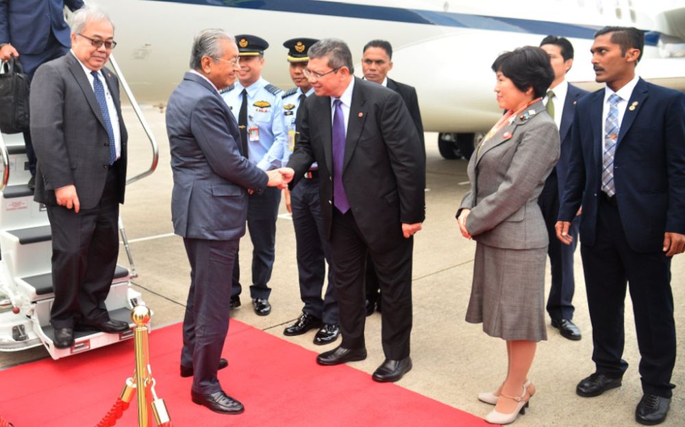 Mahathir makes third working visit to Japan