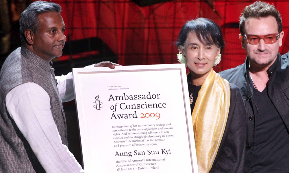 Amnesty International strips Myanmar's Suu Kyi of 'conscience' award