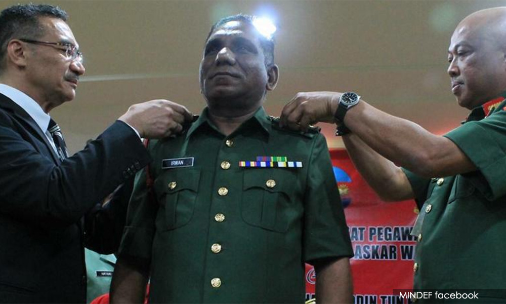 Irwan Serigar no longer honorary major-general in Askar Wataniah