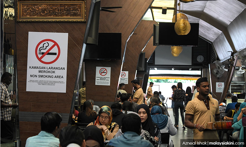 Malaysiakini Kedai Makan Tak Pamer Tanda Larangan Merokok Akan Didenda Mulai 1 Jan
