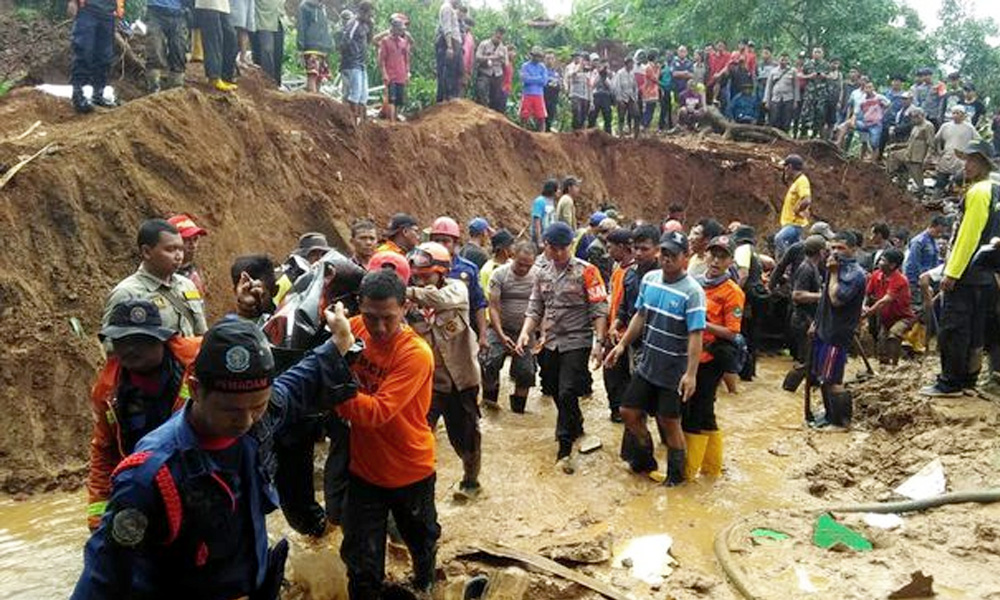 Two died, 41 still missing in Indonesian landslide