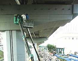 cracks reapppear on mrr2 middle ring road 2 flyover highway 040808