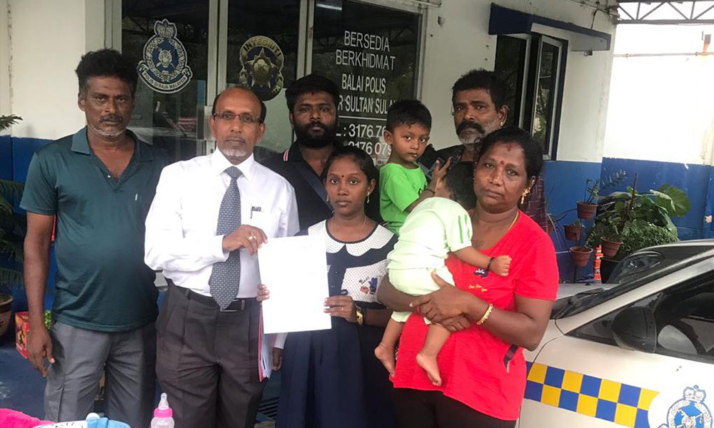 Pregnant woman lodges police report over husband's death in custody