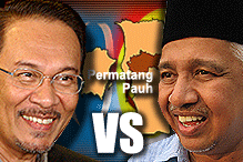 anwar ibrahim and arif shah omar shah candidate for permatang pauh by election 140808