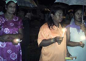 hindraf protest candle light vigil penang seberang perai 240808 06