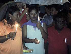 hindraf protest candle light vigil penang seberang perai 240808 05
