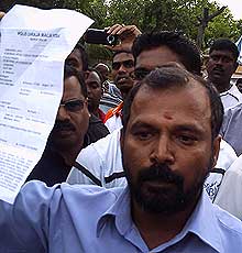 hindraf seberang jaya penang protest police report 290808 05