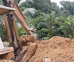 hillside development in selangor state landslide 280808 bukit melawati