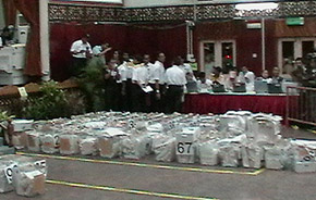 ballot boxes in polling center 260808