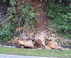 hillside development in selangor state landslide 280808 bukit gasing