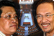 pandikar amin and anwar ibrahim and parliament