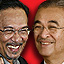 anwar ibrahim abdullah badawi smiling