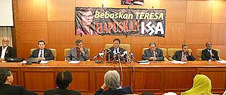 pakatan rakyat zaid ibrahim parliament anti isa teresa kok caucus 170908 06