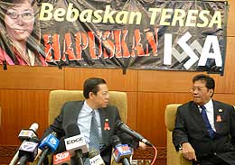 pakatan rakyat zaid ibrahim parliament anti isa teresa kok caucus 170908 07