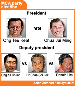 mca party election president and deputy president post 2008